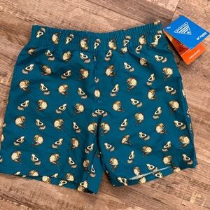 Columbia PFG Super Backcast II Youth XS (6/7) Fish Print Swim Shorts NWT
